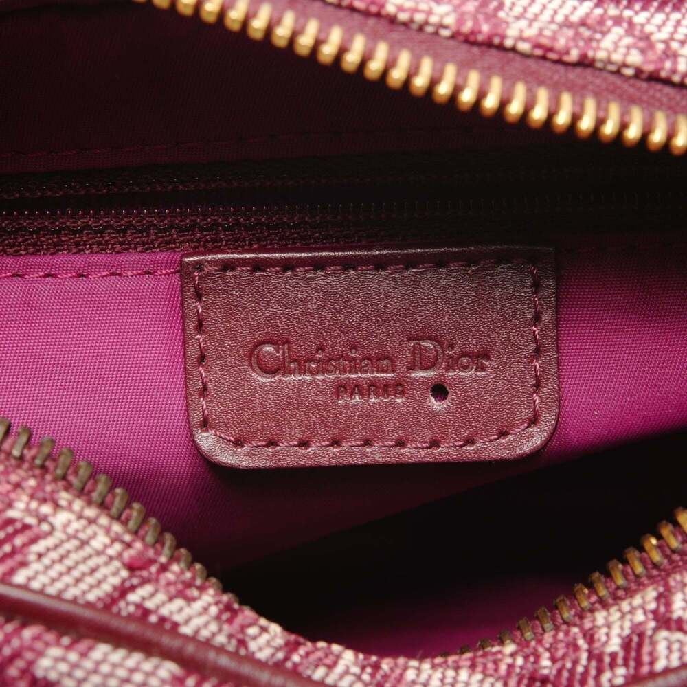 CHRISTIAN DIOR Red Canvas Trotter Shoulder Bag - Picture 9 of 12